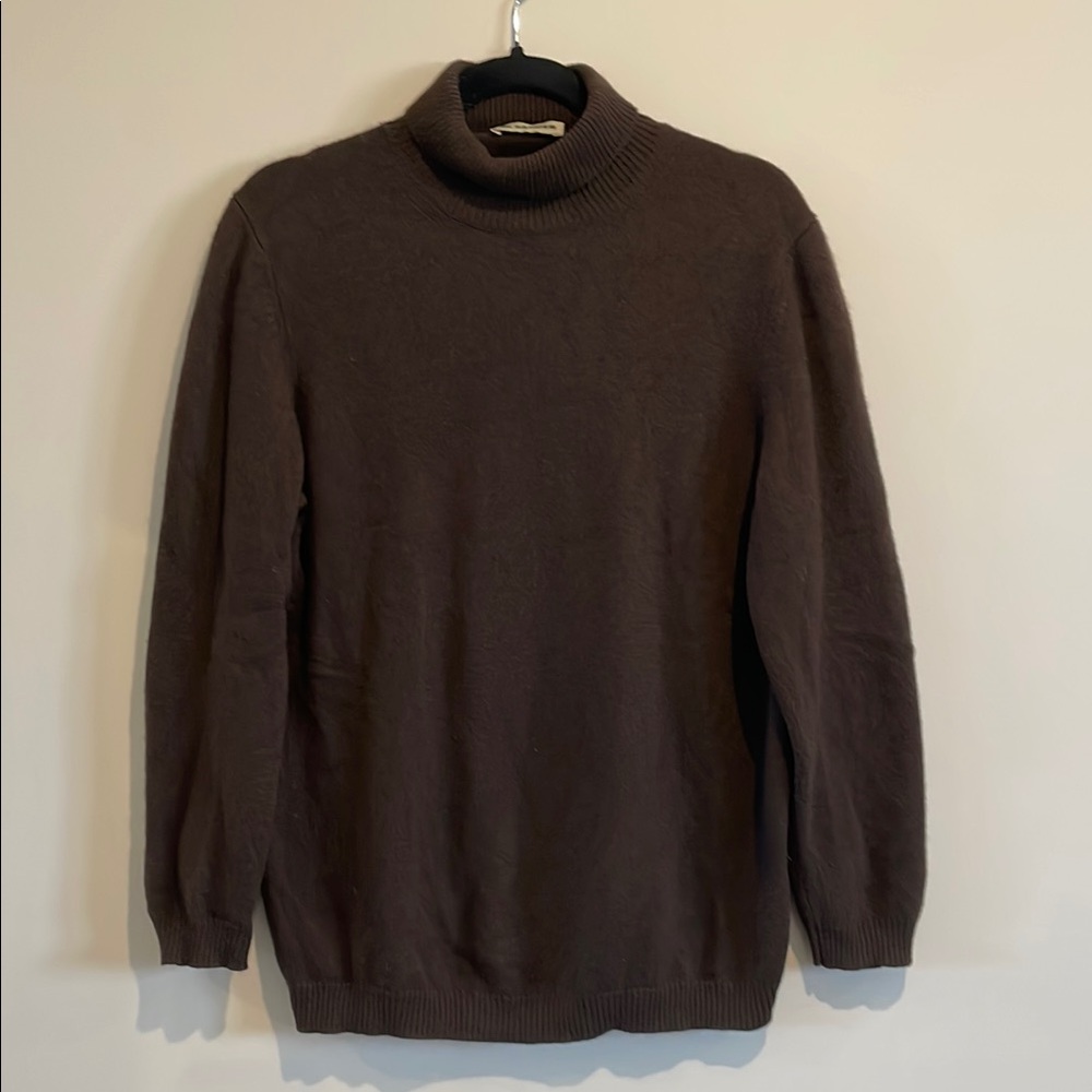 Jil Sander Brown Cashmere Turtleneck